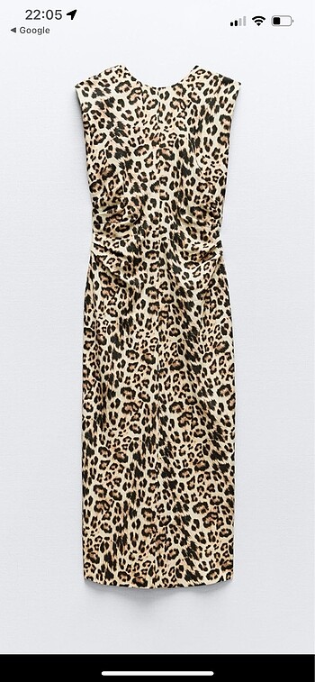 Zara leopar elbise - Görsel 3