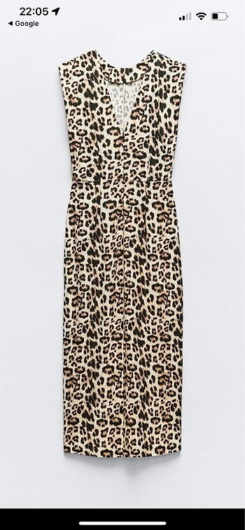 Zara leopar elbise - Görsel 4