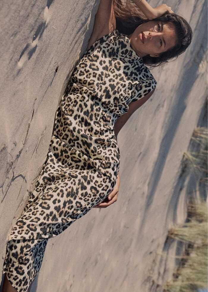 Zara leopar elbise - Görsel 2