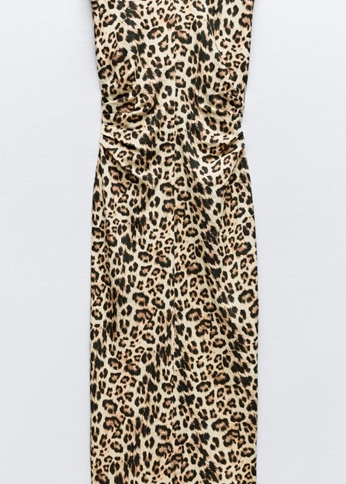 Zara leopar elbise - Görsel 3