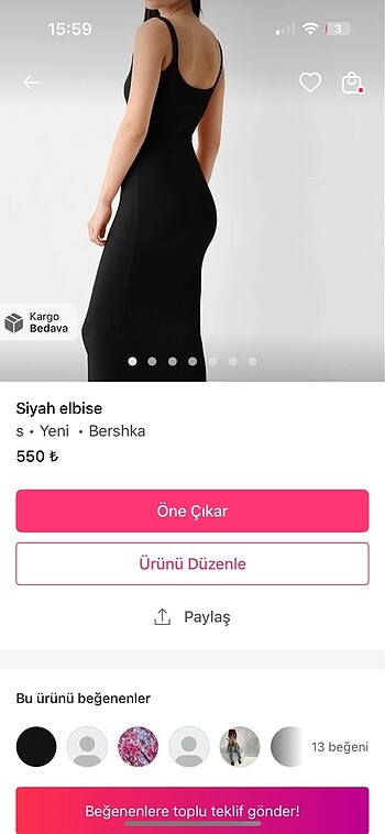 Siyah elbise