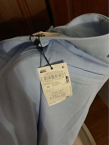 34 Beden mavi Renk Koton bebe mavisi palazzo 34 beden