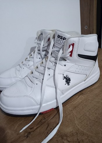41 Beden U.S. Polo Assn. Erkek Beyaz Spor Ayakkabı