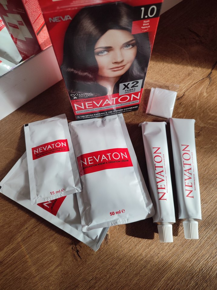 Nevaton Saç Boyası Seti 1.0 Siyah 50 ml - Görsel 3