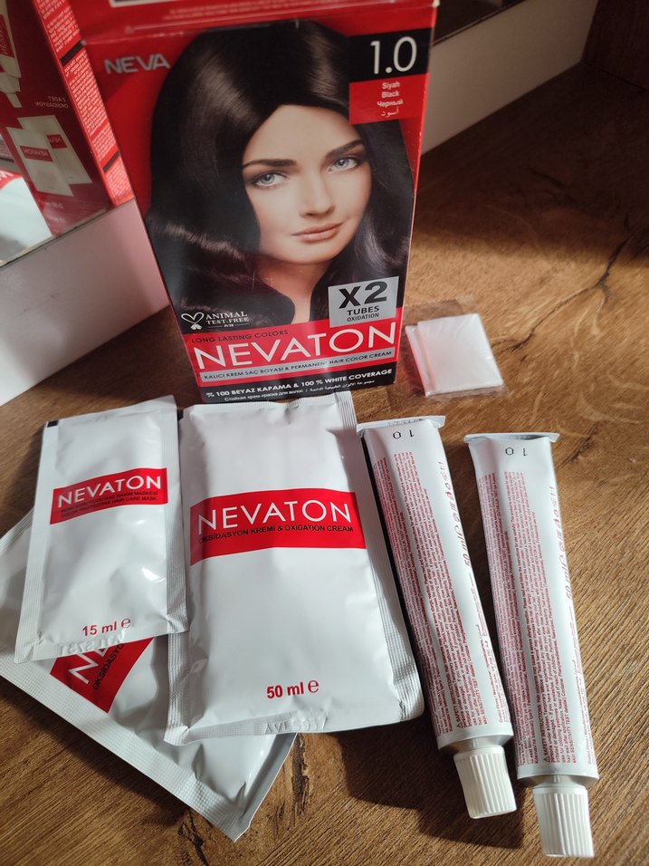 Nevaton Saç Boyası Seti 1.0 Siyah 50 ml - Görsel 5