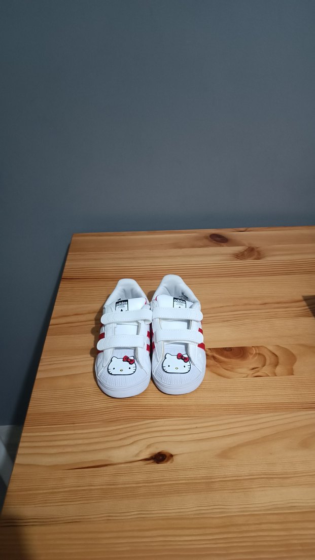 Beyaz Kırmızı Çocuk Spor Ayakkabı - Görsel 3