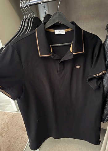 Siyah Düğmeli Erkek Polo Tişört - Görsel 2