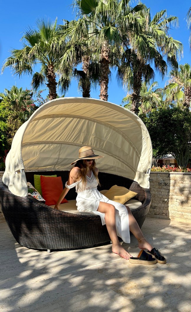 Beyaz Bohem Kadın Pareo - Görsel 2