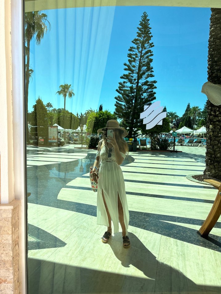 Beyaz Bohem Kadın Pareo - Görsel 4