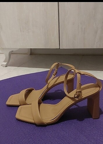 39 Beden camel Renk Stradivarius Topuklu Ayakkabı