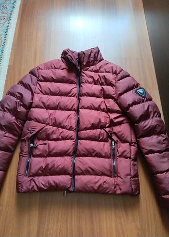 m Beden Bordo Fermuarlı kadın Kışlık Mont