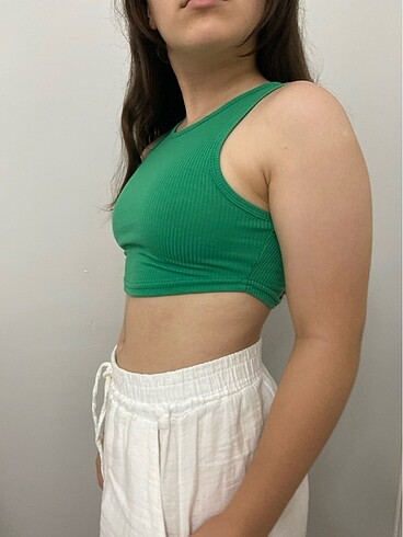 s Beden turkuaz Renk Crop top