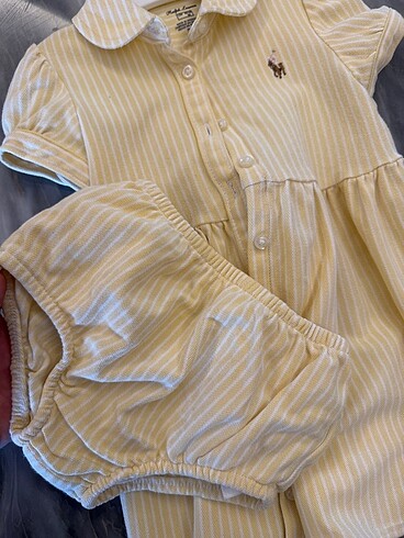 12-18 Ay Beden sarı Renk Ralph Lauren Elbise