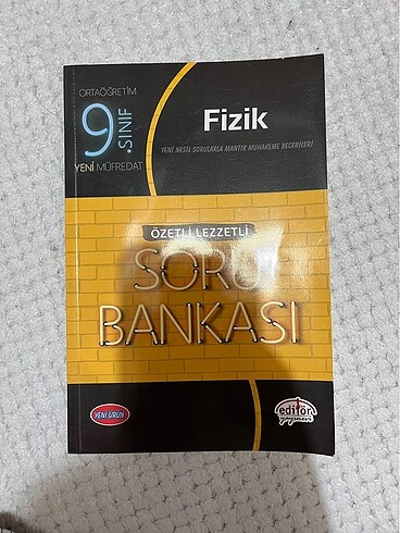 9. Sınıf fizik editör yayınları