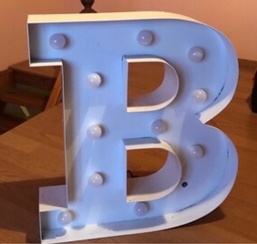 Işıklı kutu B HARFİ 70cm yükseklik