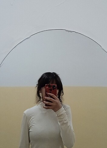 m Beden Uzun kollu crop bluz