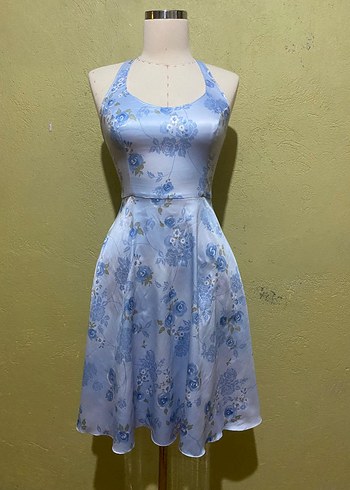 Mavi Vintage Midi saten elbise