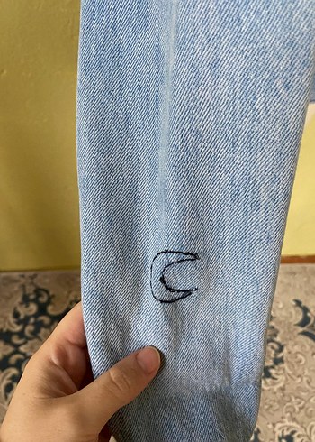 Mavi Düğmeli Kadın Denim Ceket - Görsel 6