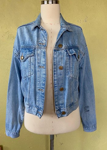 Mavi Düğmeli Kadın Denim Ceket - Görsel 2