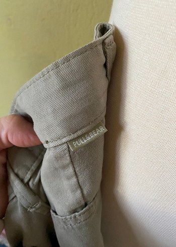 çağla yeşili Midi Bol Kesim Kadın Kot Pantolon - Görsel 3