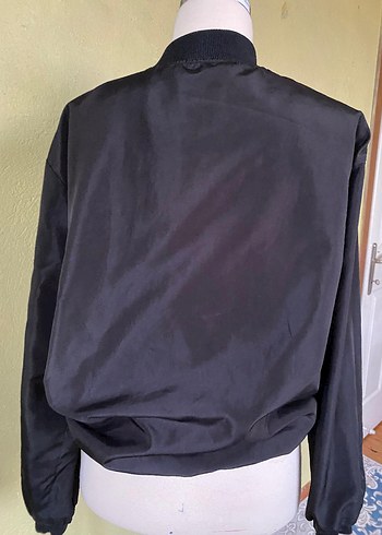 Siyah Fermuarlı Kadın Ceket - Görsel 8