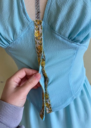 Mavi V Yaka ikili takım - Görsel 5