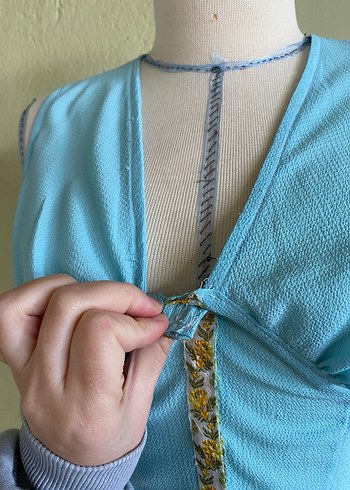 Mavi V Yaka ikili takım - Görsel 8