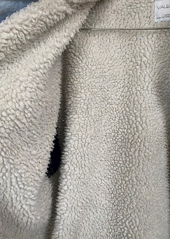 Kadın Peluş Detaylı Denim Ceket - Görsel 7