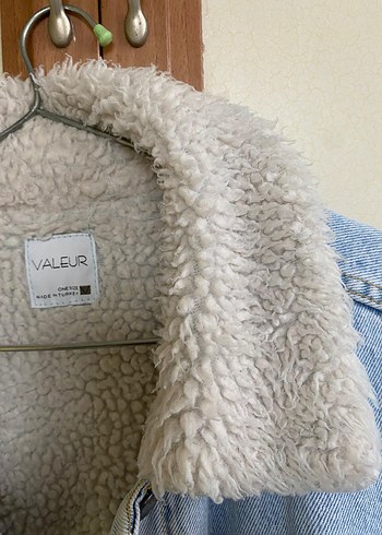 Kadın Peluş Detaylı Denim Ceket - Görsel 6