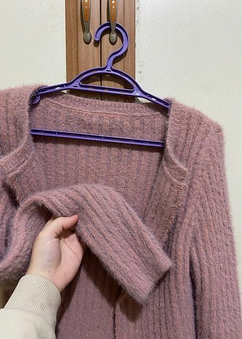 Pembe Triko Kadın Hırka - Görsel 5