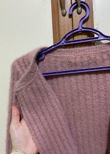 Pembe Triko Kadın Hırka - Görsel 3