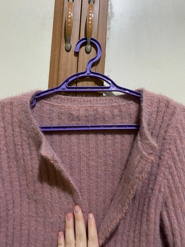 Pembe Triko Kadın Hırka - Görsel 4