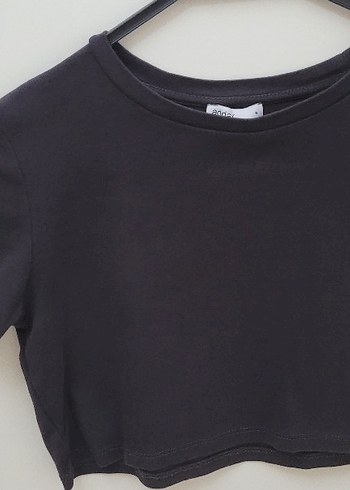 s Beden siyah Renk Füme renk (koyu kahverengi gibi) Kadın Süet Crop Top