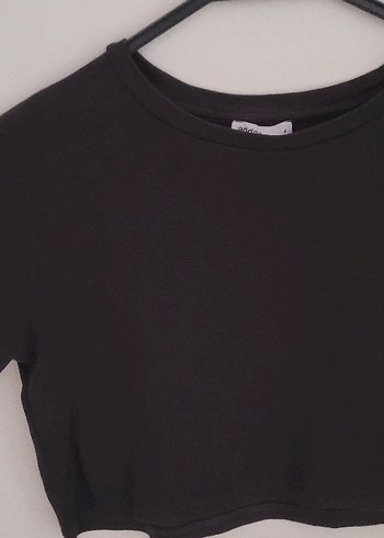 s Beden Füme renk (koyu kahverengi gibi) Kadın Süet Crop Top