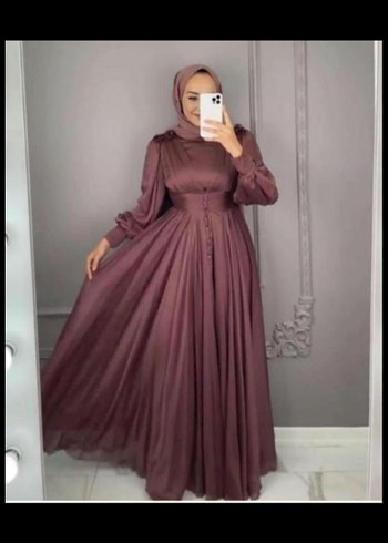 Bordo Uzun Drapeli Bağlamalı Elbise - Görsel 5