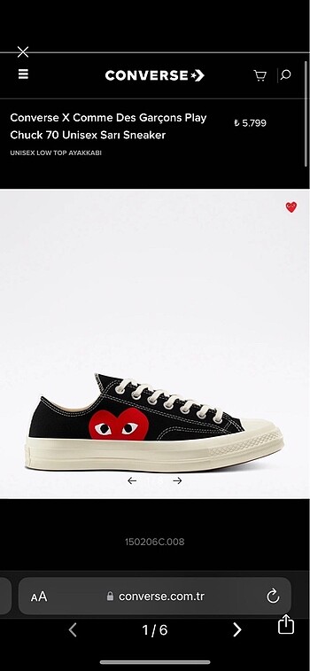 Converse Comme Des Garçons