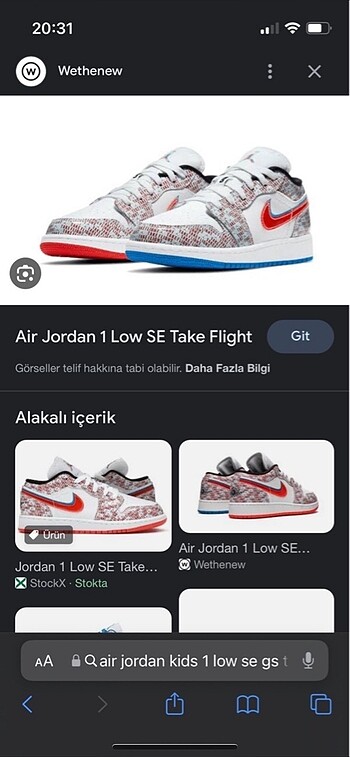 38,5 Beden Jordan low 1