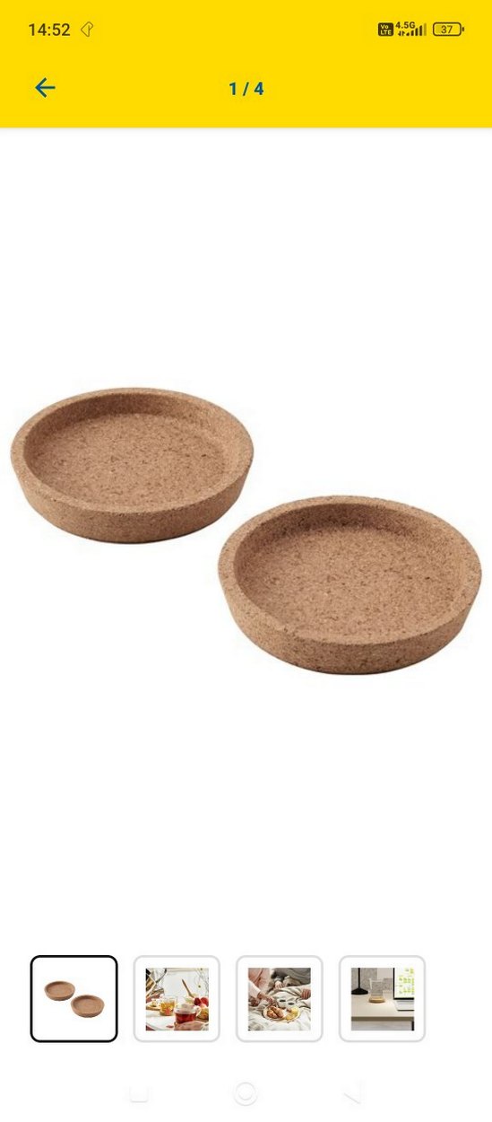 IKEA 365+ kupa altı mantar 2 adet  - Görsel 4