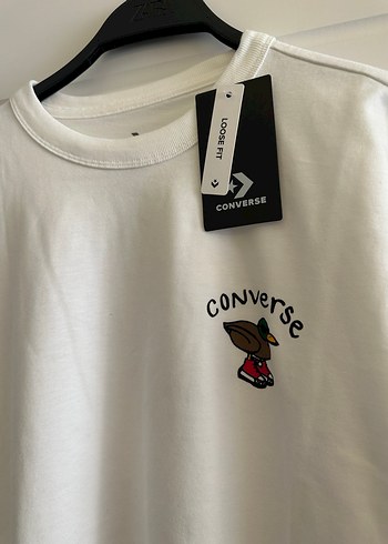 Converse erkek Beyaz Baskılı Tişört