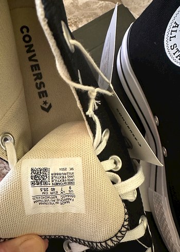 40 Beden siyah Renk Converse Spor ayakkabı 40 beden