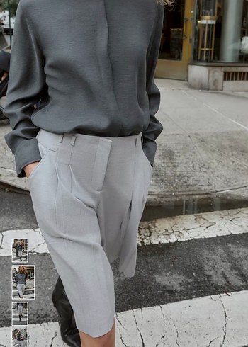 Zara uzun pensli bermuda şort - Görsel 4