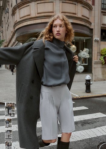 Zara uzun pensli bermuda şort - Görsel 2