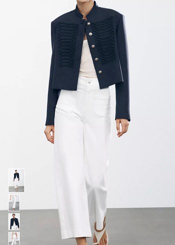 ZW Collection Yüksek Bel Beyaz Geniş Paça Jean - Görsel 2