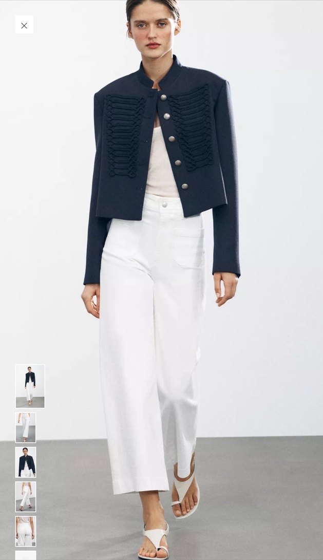 ZW Collection Yüksek Bel Beyaz Geniş Paça Jean - Görsel 2