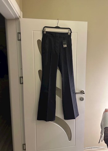 Massimo Dutti Deri Gorunumlu İspanyol Pantolon