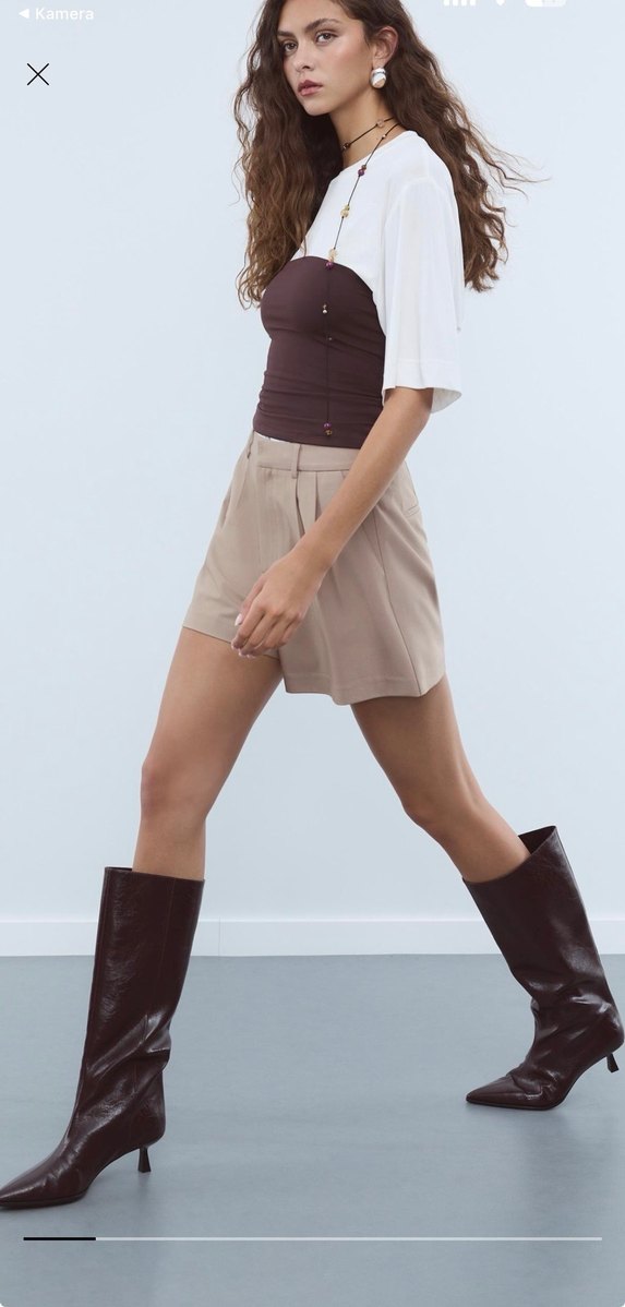 Stradivarius pensli şık şort - Görsel 3