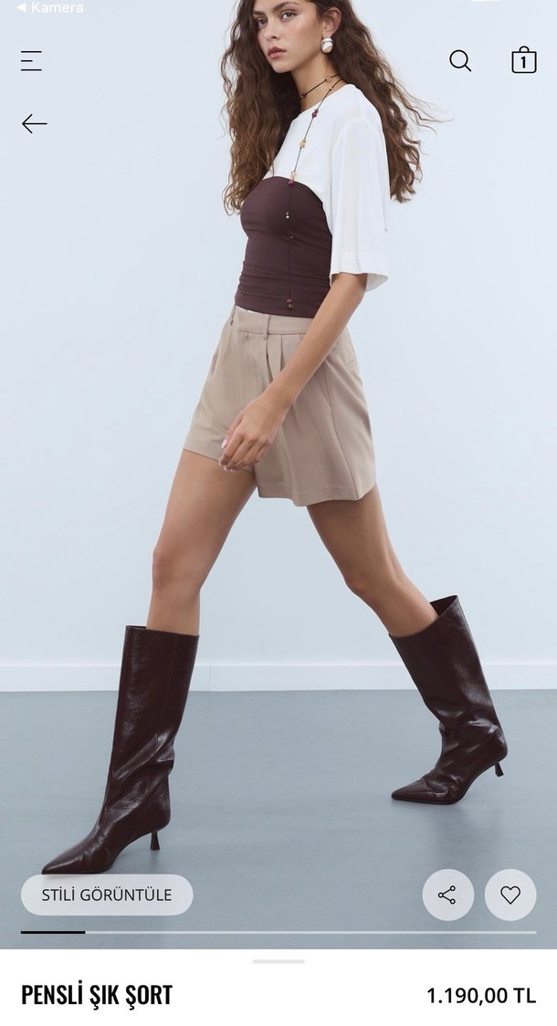 Stradivarius pensli şık şort - Görsel 4