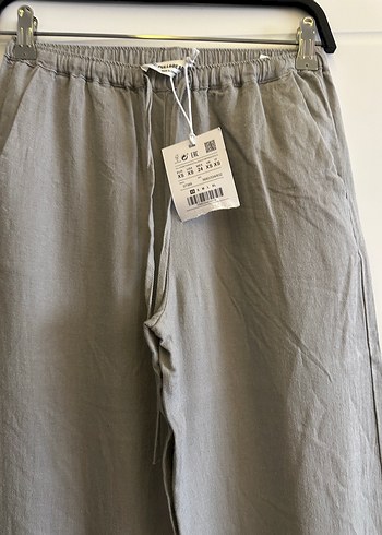 Pullandbear jogger yumuşak keten pantolon - Görsel 8