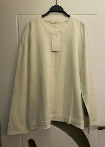 Zara kontrast çift katlı bitişli tshırt - Görsel 2