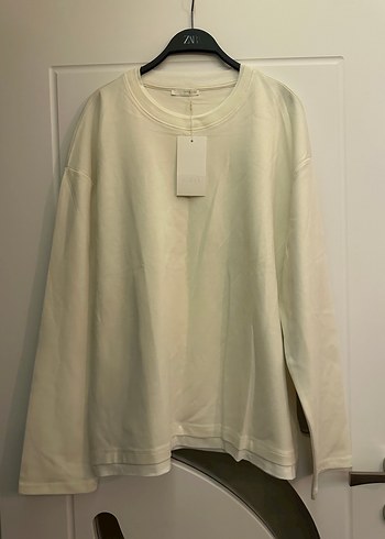 Zara kontrast çift katlı bitişli tshırt - Görsel 3